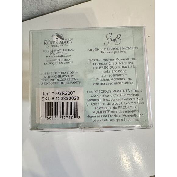 Vintage 2004 Precious Moments Hand Crafted Ornament by Kurt Adler - Picture 2 of 3